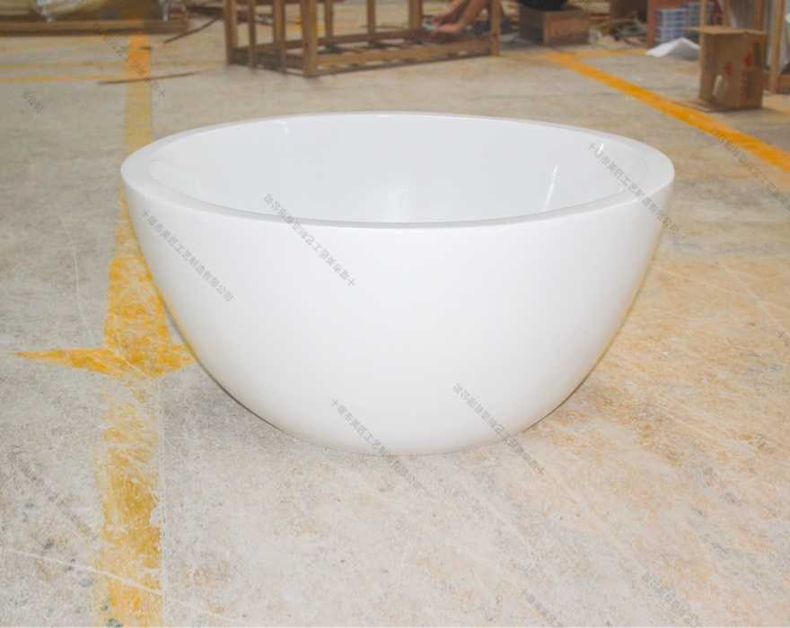 白色半圓形組合花盆