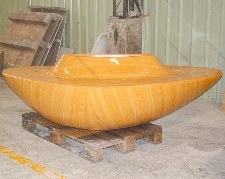 木紋機(jī)場(chǎng)花盆座椅