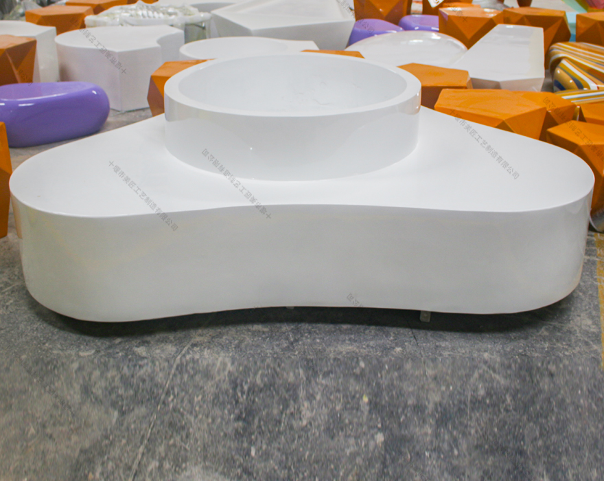 三角橢圓花盆座椅