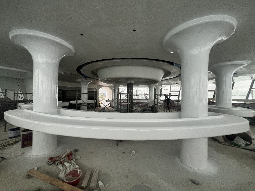 玻璃鋼柱子商場(chǎng)包柱酒店創(chuàng)意天花吊頂定制